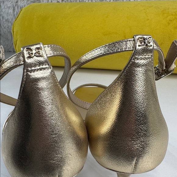 Sam Edelman • Women’s Peonie Kitten Heel Sandal • Gold Leaf • Size 11 😍😍 - Picture 7 of 15